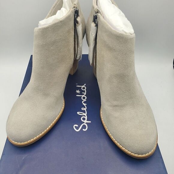 Splendid Daphne Ankle Boot Stacked Heel Pull On Size 7 New in Box - Picture 14 of 15